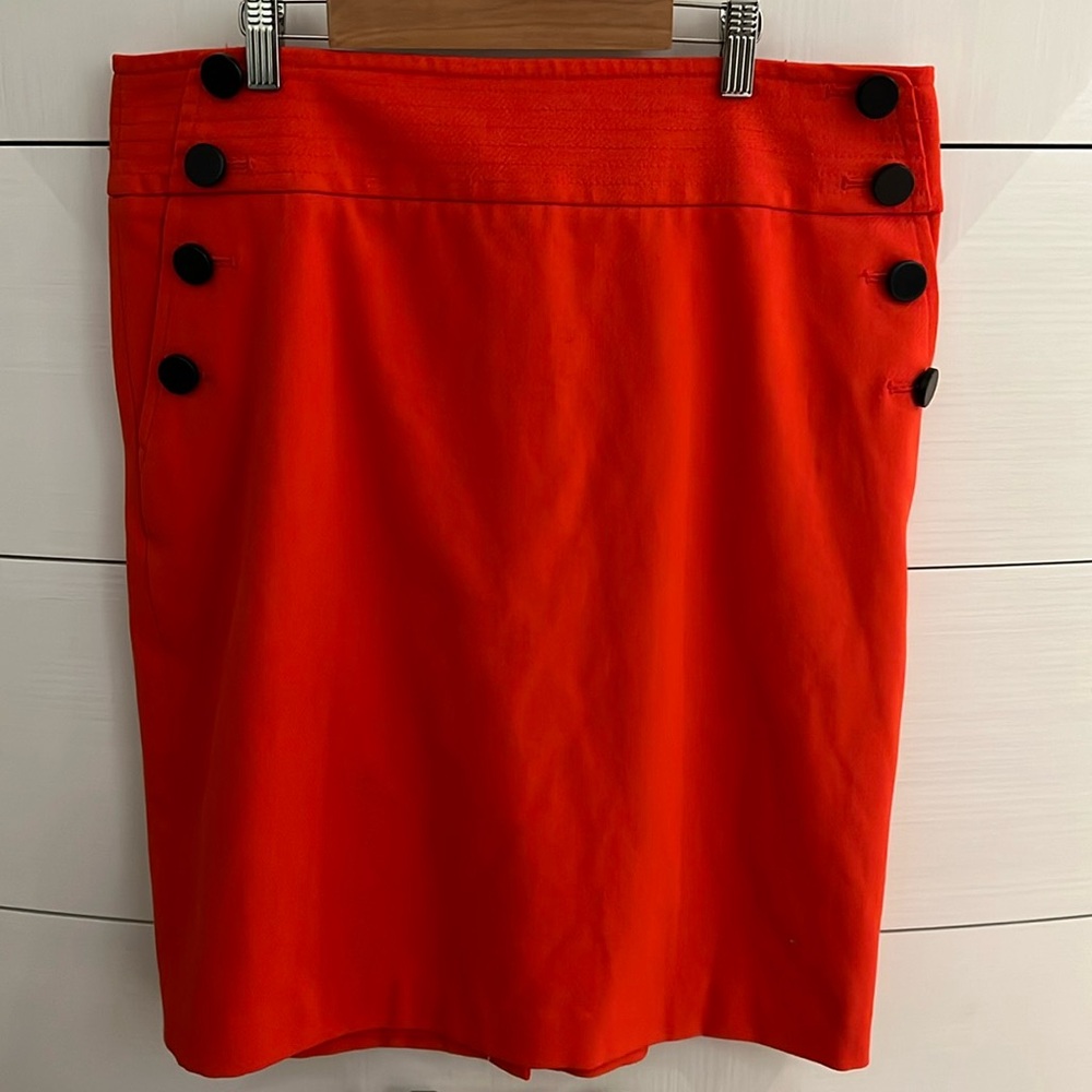 Loft red skirt